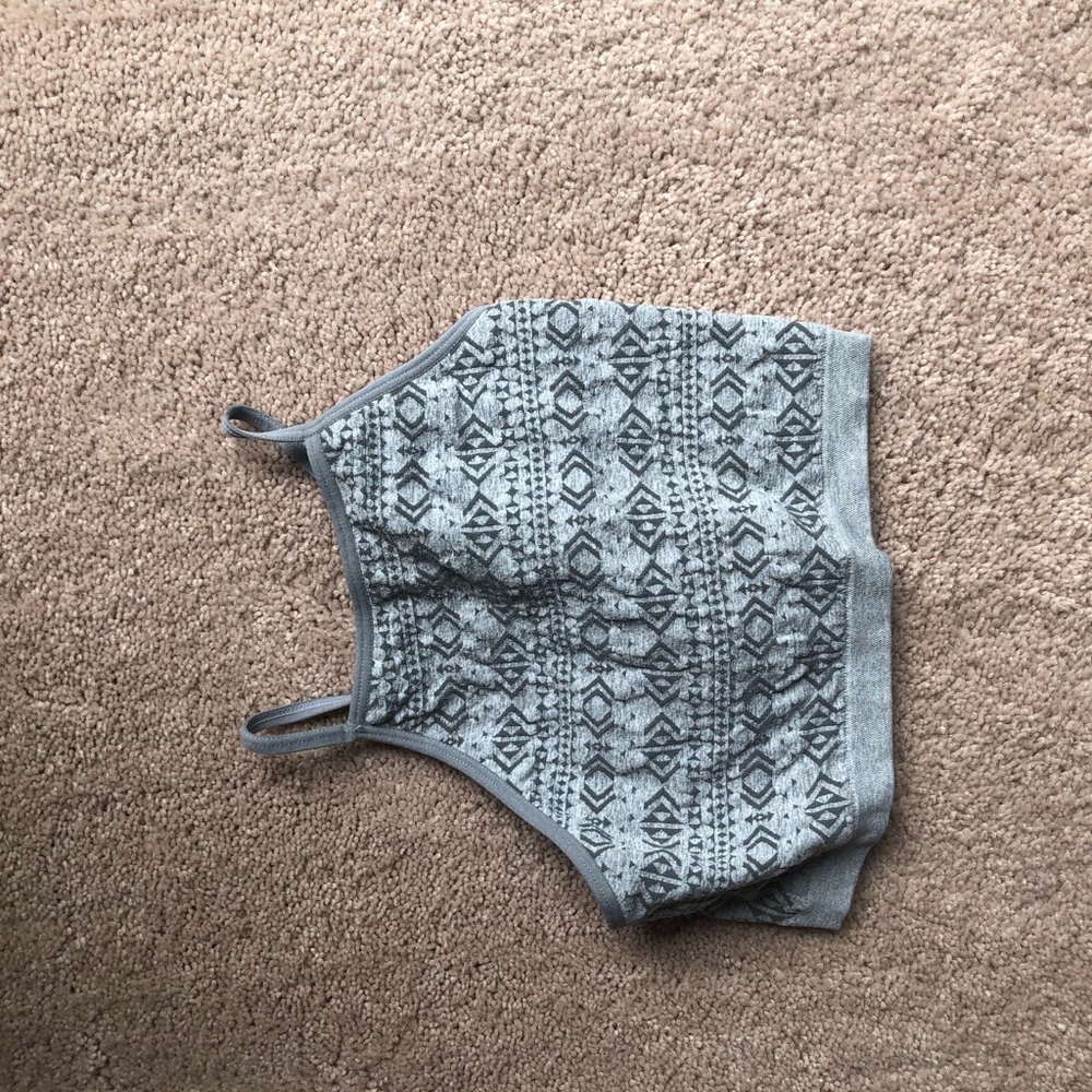 grey bralette